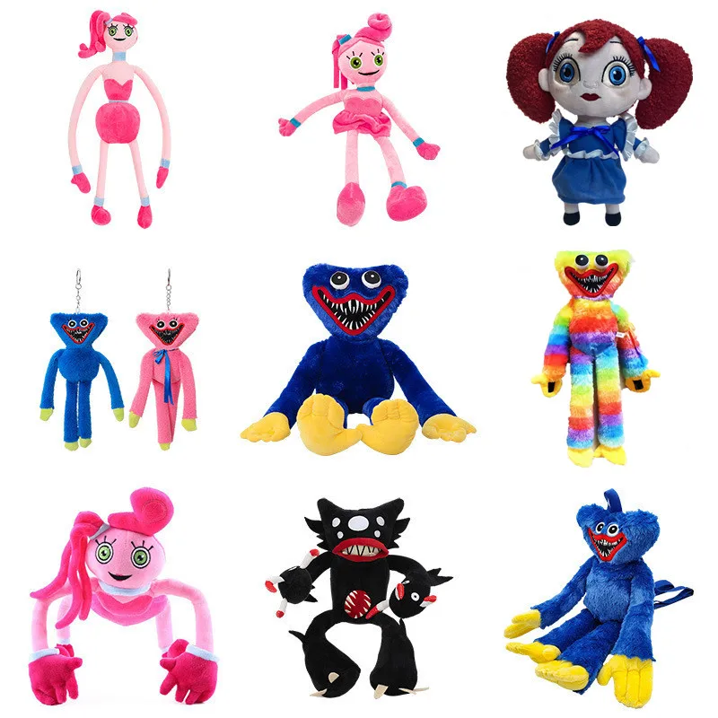 

2022 Huggy Wuggy Blue Plush Toy Set Poppy Playtime Game Hague Vagi Toy Kissy Missy Poppy Soft Stuffed Doll Mitzvah Birthday Gift