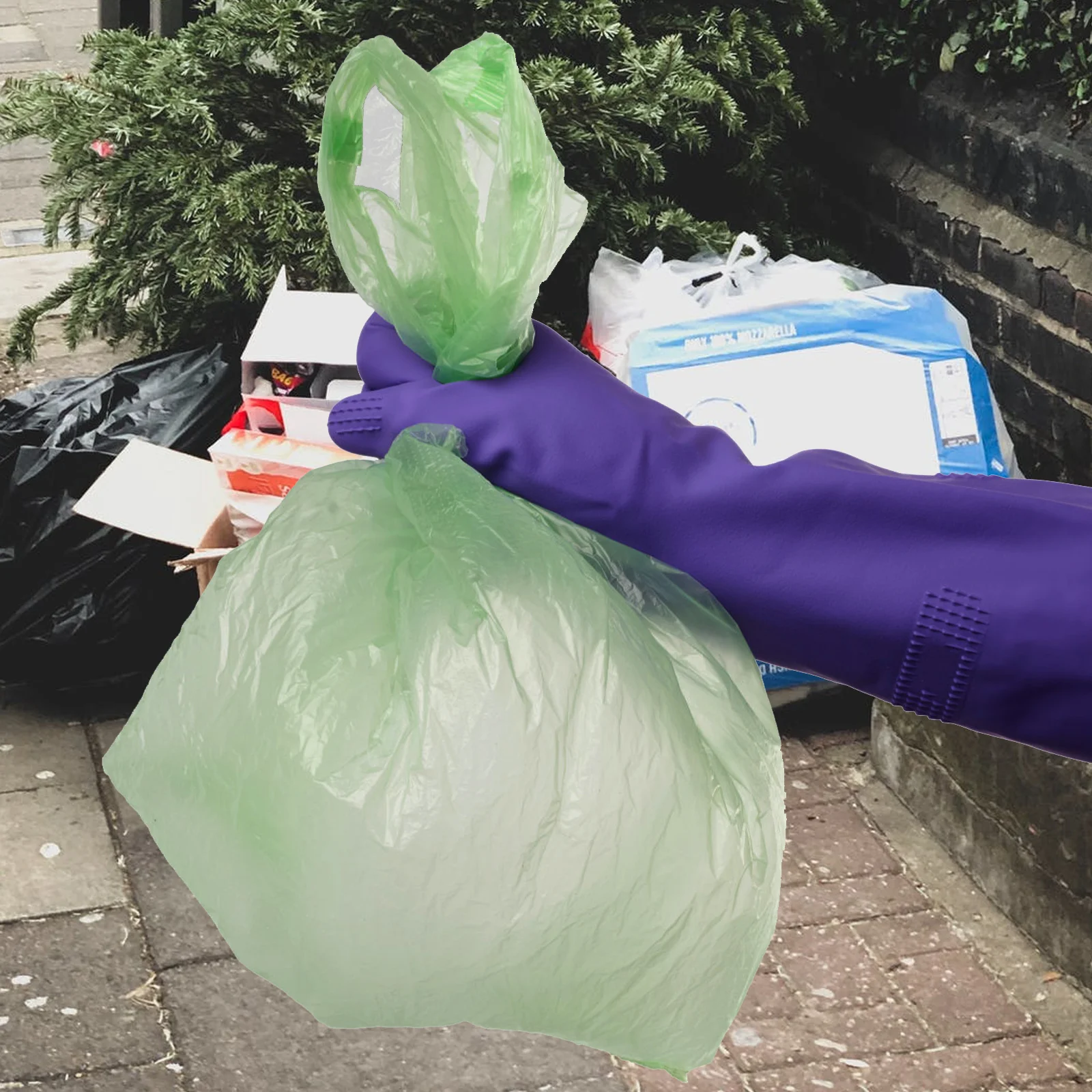 100 шт. офисные мусорные баки мешок для компоста биоразлагаемые мешки мусора