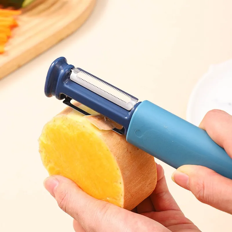 

Multifunctional Plasic Peelers Knife Peeling Tools With Grindstone Mini Vegetable Fruits Peeler Supplies Kitchen Gadgets