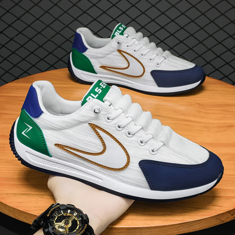 Men's Shoes 2023 New Mesh Sneaker Breathable Running Shoe Thick Sole Sports Shoes For Male Light Forrest Gump Athletic Shoes