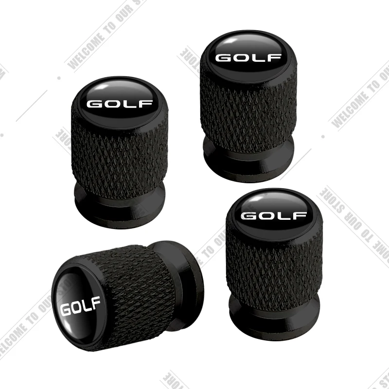 

Car CNC Aluminum For Polo Golf 3 4 5 6 7 MK3 MK4 MK5 MK6 MK7 MK8 Emblem 4pcs Tire Valve Air Port Stem Cover Caps