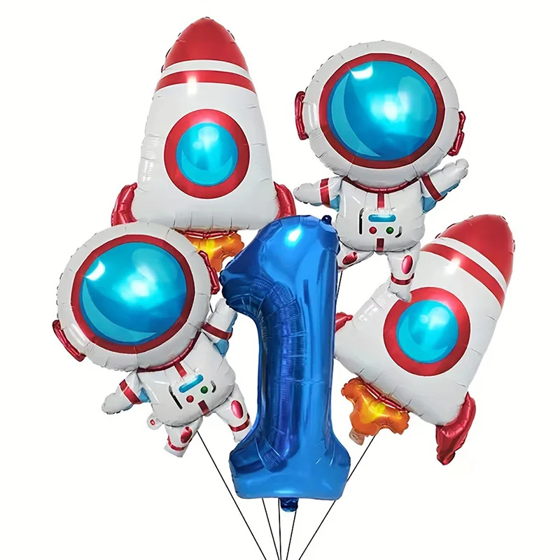 

Космические фольгированные шары Planet Astronaut 32 дюйма, синие, для детей 0-9 лет
