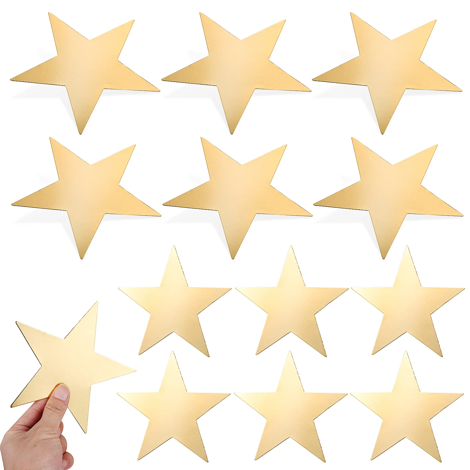 

50pcs Paper Pentagram Cutouts Graffiti Star Cutouts Kindergarten Wall Decorations