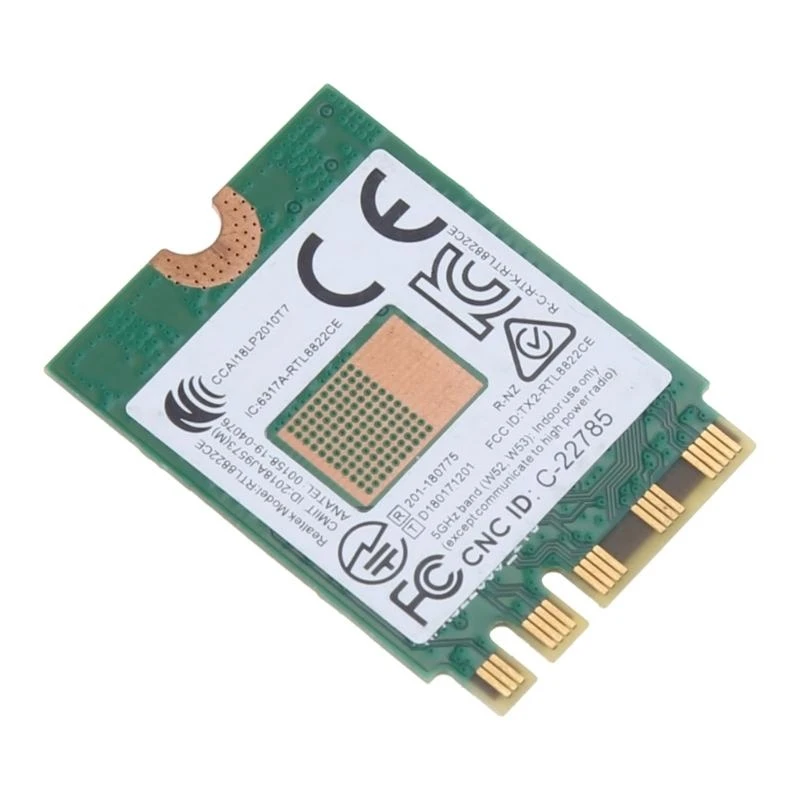 Фото Половина Mini PCI-E-сетевая карта 2.4 1200M WLAN WIFI CARD RTL8822CE 802.11AC №1