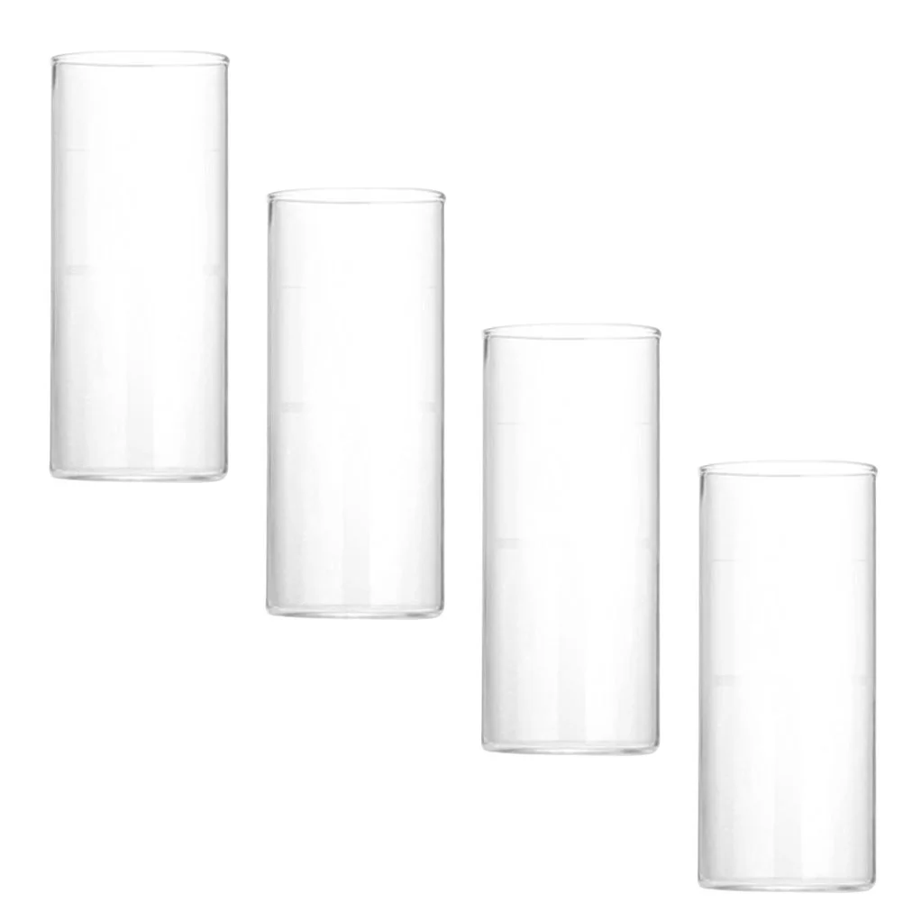 

4Pcs Stemless Glasses Glasses Transparent Beverage Holder Clear Tall Glass Iced Coffee Glasses Glasses