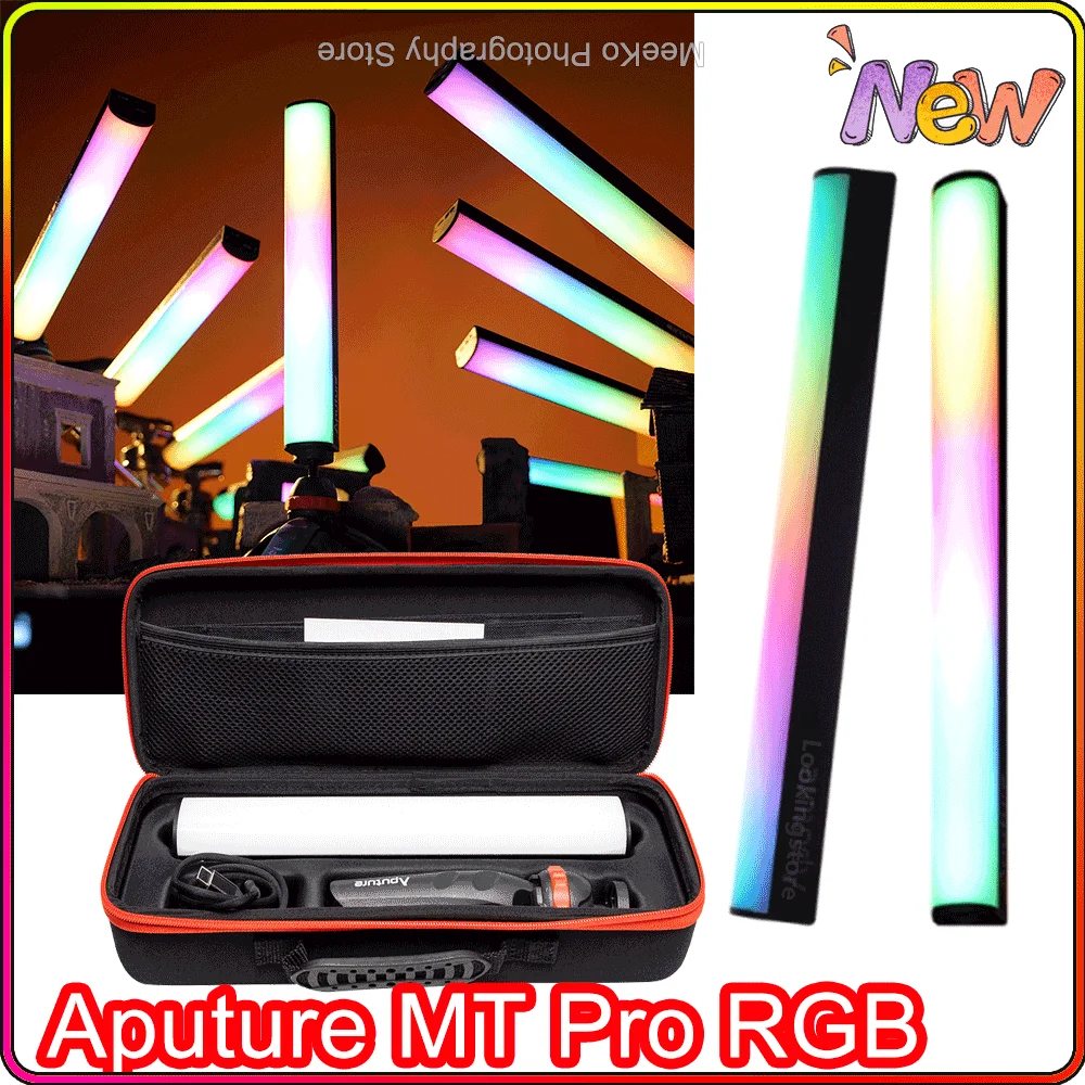 

Aputure MT Pro RGB Mini LED Tube Light Stick 7.5W 2000-10000K Full-color Photography Lighting for Youtube Vedio Vlog
