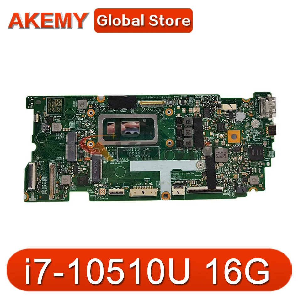 

For Dell Inspiron 13 7391 motherboard i7-10510U 16GB HF90F 18844-1 Laptop Motherboard