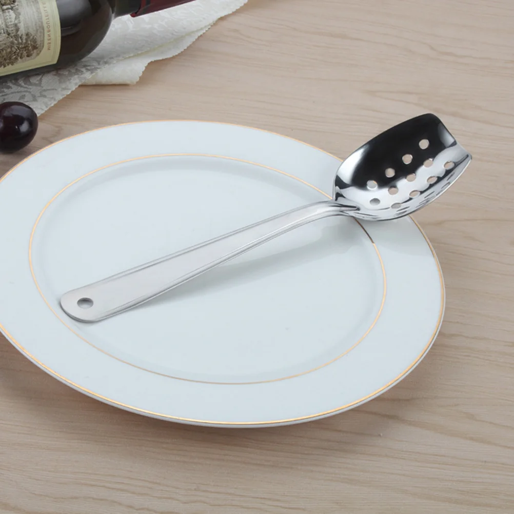 

Spoon Slotted Spoons Stainless Steel Serving Kitchen Soup Dinner Tea Metal Strainer Colander Spider Infuser Tools Utensils Salad