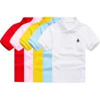 polo shirts summer for boys toddler children clothes school tops cartoon embroidery short sleeve polo tops girls sport outfits