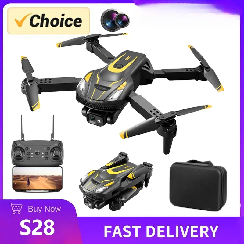

Aerial Photography Obstacle Avoidance RC Helicopter S28 Max Drone Long-Range Flight Battery Quadcopter 8K HD Dron Toy Gift