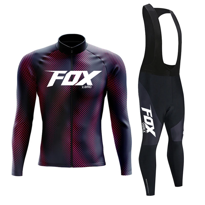 

FOXxamo Team Spring Autumn Summer Cycling Jersey Sets New 2023 Long Sleeve Cycling Clothing Bike Ciclismo Mtb Ropa De Hombre