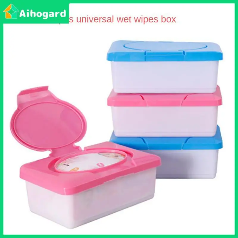 

Suitable For Various Brands Of Baby Wipes With A Suction Capacity Of 80 Or Less. Tissue Storage Box Solid Color Style
