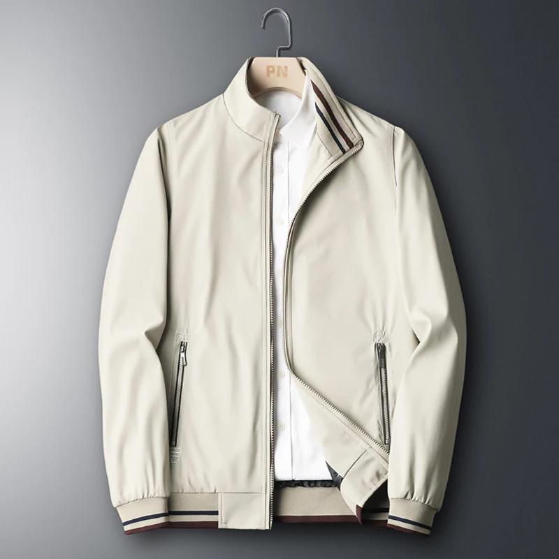 Ветровка мужская с воротником-стойкой модная повседневная куртка тонкий