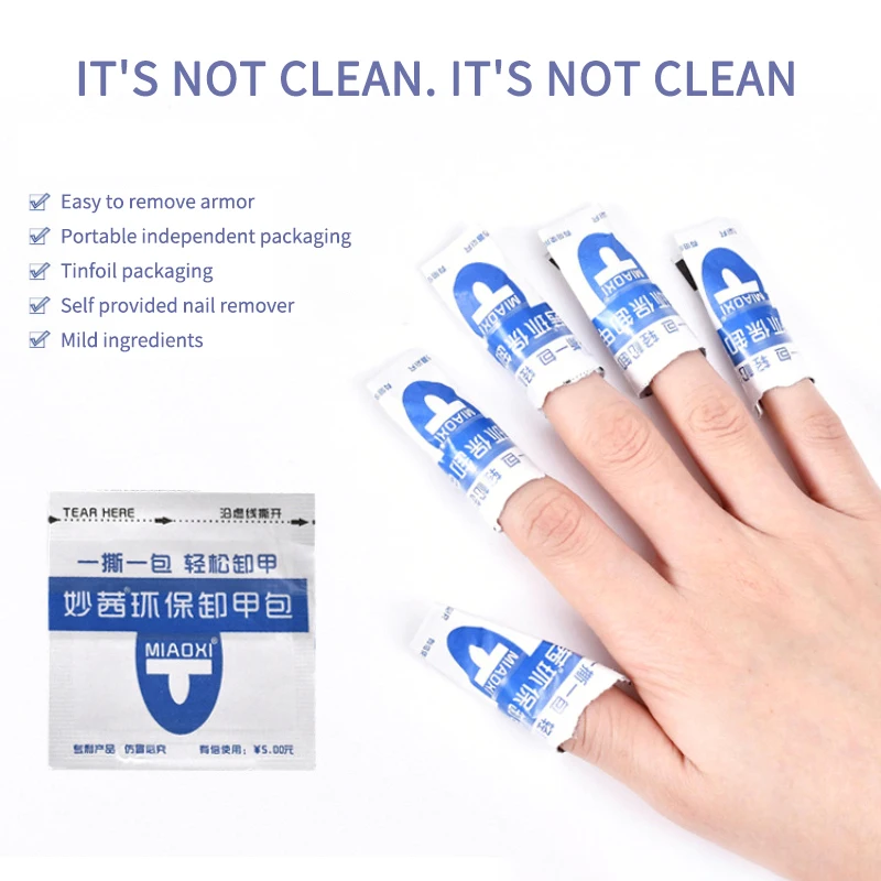 

50/100PCS Gel Nail Remover Manicure Tools Set Wet Wipes Paper Pads Nail Polish Remover Wraps Foil Nail Art Cleaner Tools