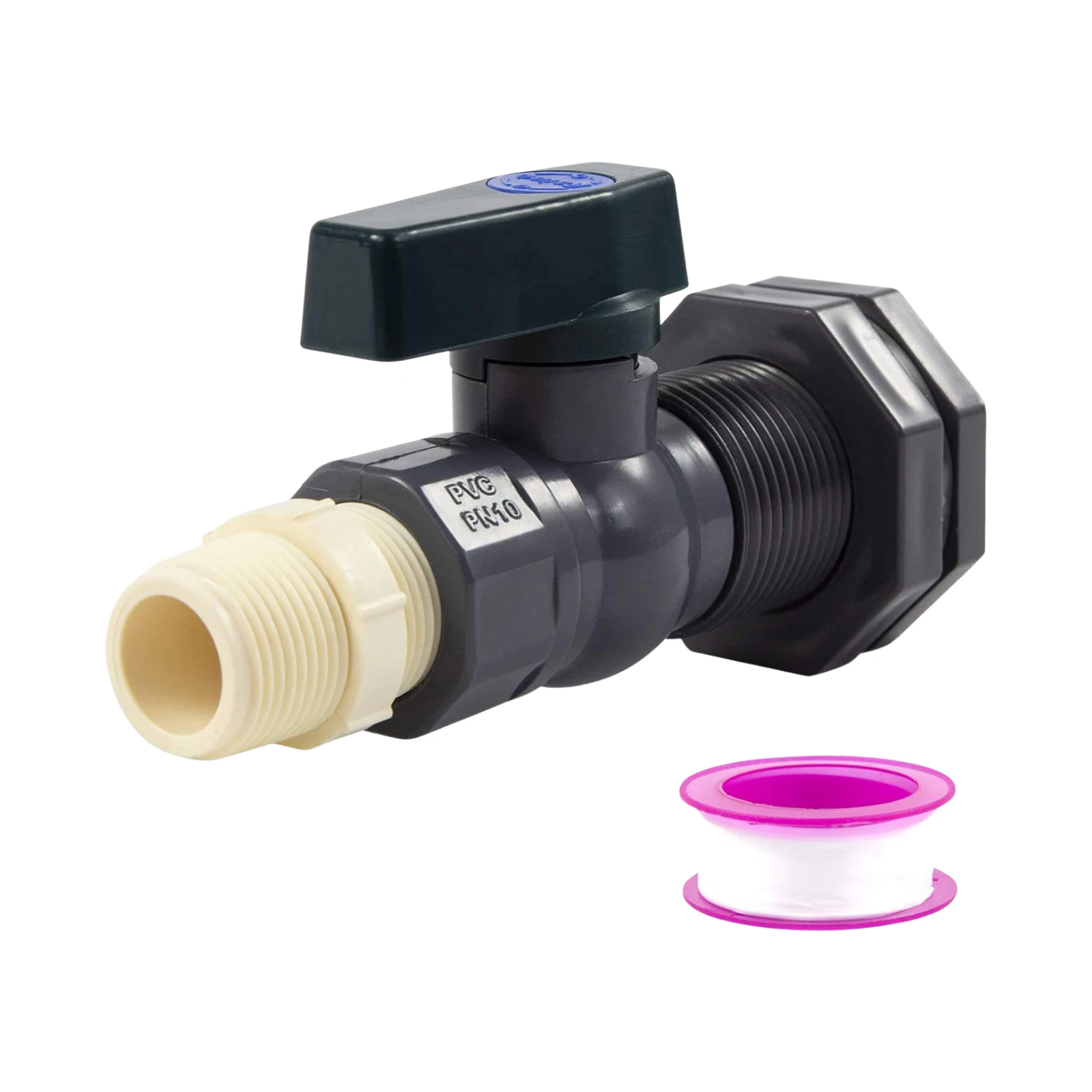

Durable Creative Faucet Hose Adapter Rain Diverter Kit With Bulkhead Fitting For for Home Garden Aquariums Water Tanks Pools