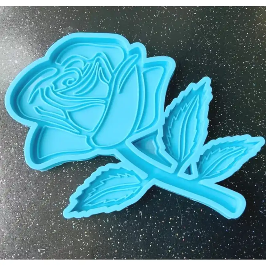 

Flower display rose flower resin supplies coaster tray