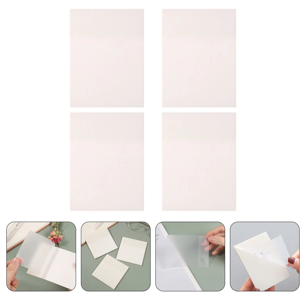 

Memo Note Pads Stick Clear Pad Sticker Sticky Self Mini Transparent Adhesive Notessticking Notebook Plan Refills Rollpocket