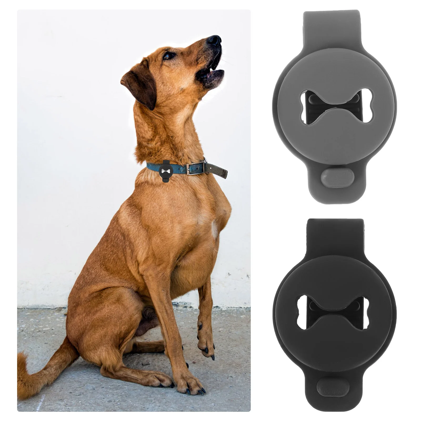 

Locator Cases Covers Tracer Anti Dog Bone Pattern Lost Case Sleeves Pets Accessories Cover Protection Scratchportable