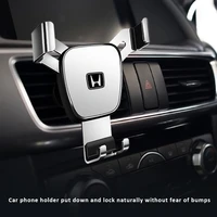 white fashion phone exhaust clip mobile battery smartphone gps car mount for honda civic accord fit jazz city crv hrv