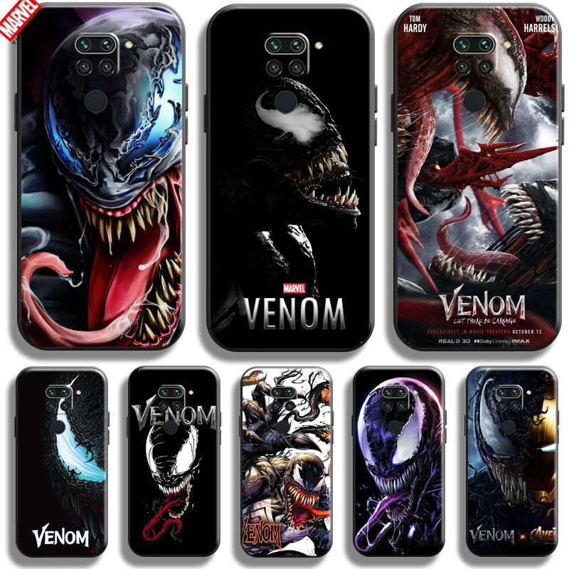 

Venom Marvel For Xiaomi Redmi Note 9 9 Pro Max 5G Phone Case Soft Silicon Coque Cover Black Funda Comics Captain America Thor