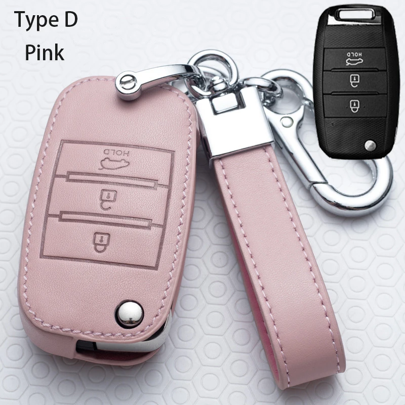 

Leather Car Key Cover Case Shell For KIA KX3 KX5 Fcrte K5 K4 K3 K2 Sportage Optima Sorento Forte Stinger Ceratoro Soul Ceed