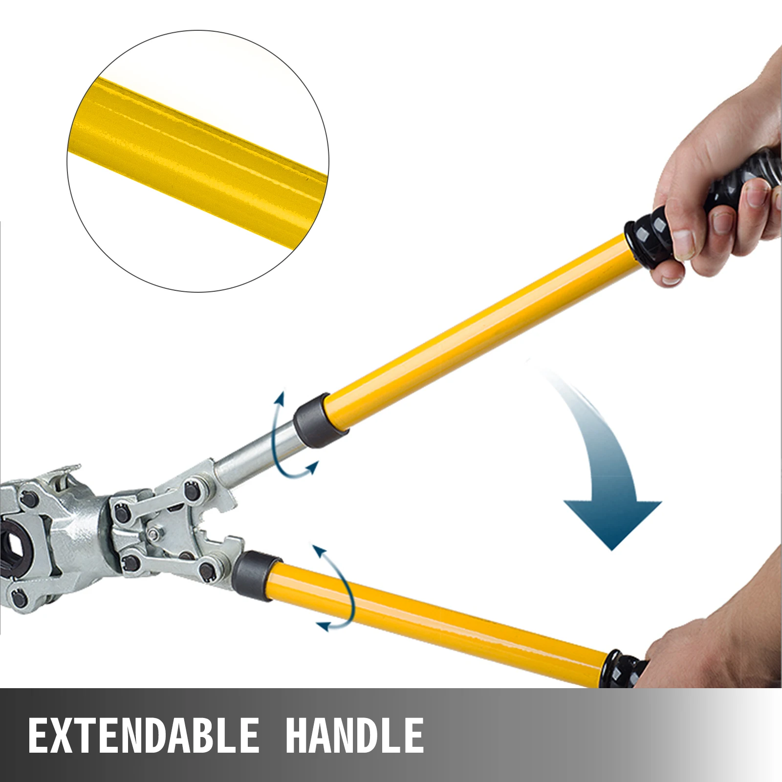 VEVOR Водопроводная труба обжимные клещи ручной обжимной инструмент с торсионной