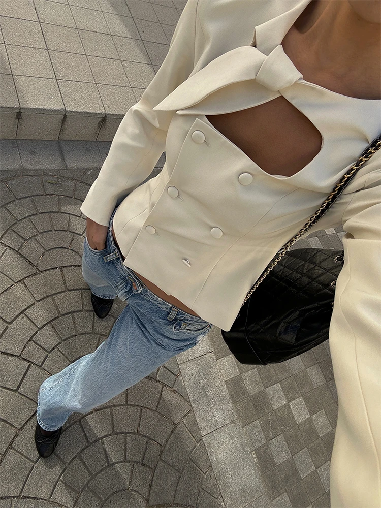 VanessaLab Ранняя весна новая коллекция простой и универсальный вязаный кардиган с