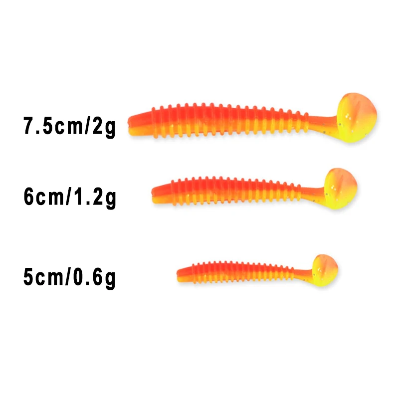 

10pcs/5cm 6cm 7.5cm Lot Soft Lures Silicone Worms Baits Jigging Wobblers Fishing Lures Artificial Swimbaits For Bass Carp Tackle