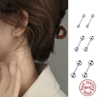 999 sterling silver earring doudou ball ear piercing removal free before sleep personality screw ball cartilage stud short rod