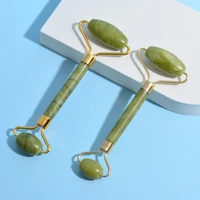 facial massage roller double heads jade stone face lift hands body skin relaxation slimming beauty health care
