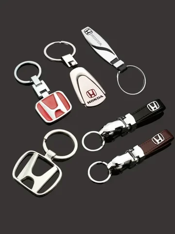 Car Keychain Keyrings for Honda Civic Accord CRV Odyssey Fit Pilot Dio HRV CRF CBR Engine Crf 250 XRV City Jazz Jade Accessories