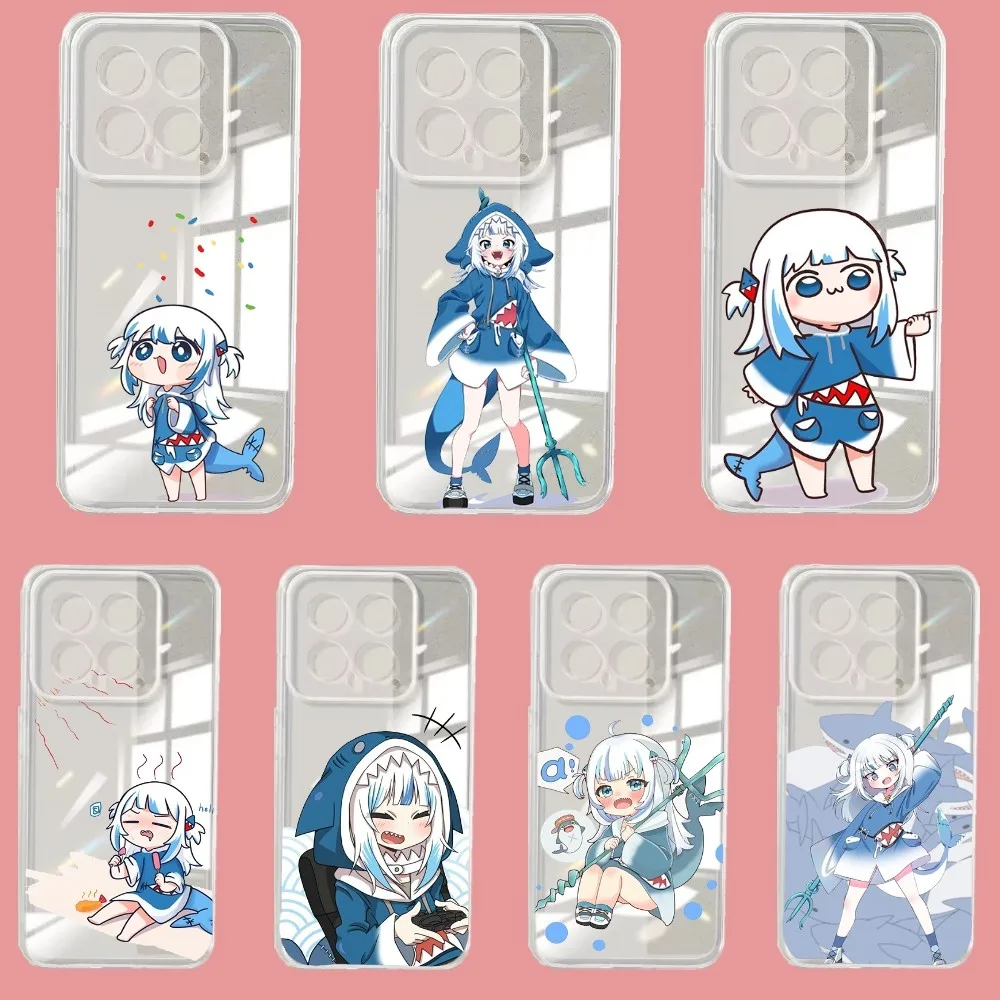 Чехол для телефона с изображением аниме Hololive Gawr Gura Xiaomi 11 Redmi Note 5G 8T 9A 9 10T Note8Pro Note9