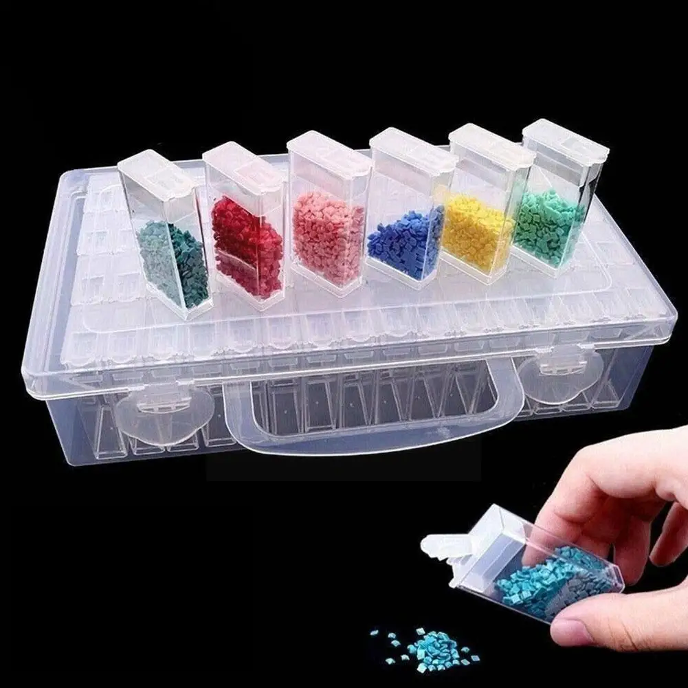 

24/32/48 Grid Box Bead Container Diamond Embroidery Mosaic Tool Convenience Box Storage Accessories Box E4p8