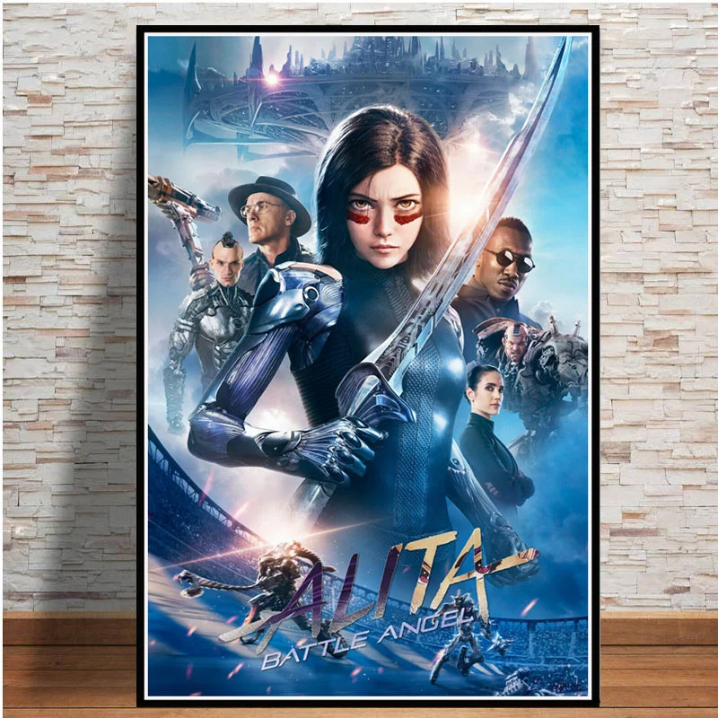 

Alita 2019 Кино игра Холст Картина плакаты и принты настенные картины для гостиной абстрактный декоративный домашний декор