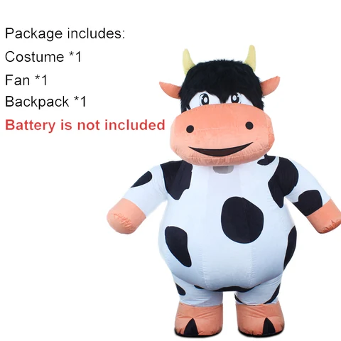 Надувной костюм коровы SAYGO, надувной костюм коров, костюм-талисман, реквизит для выступления, костюмы на все тело, костюмы для искусственной фермы