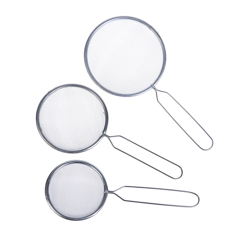 

1 Pc Stainless Steel Oil Drainer Drainer Oil Grid Soymilk Strainer Household Oil Sifter Grid Flour Soymilk Sifter