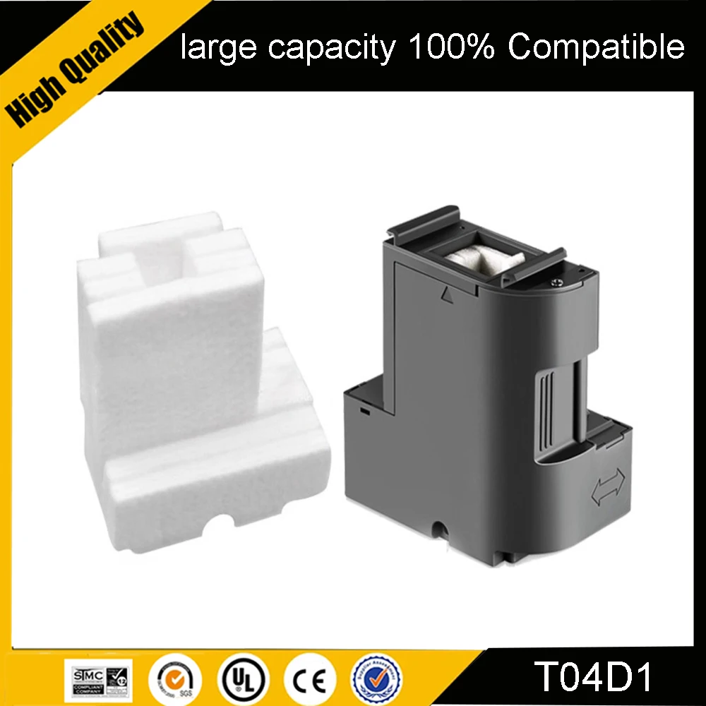 Фото T04D1 Коробка для обслуживания, совместимая с Epson M3180 L14150 XP-5105 XP-5100 L6490 L14150 L6270 ET M2140 M2170 M3100 M3140 M3170 №1