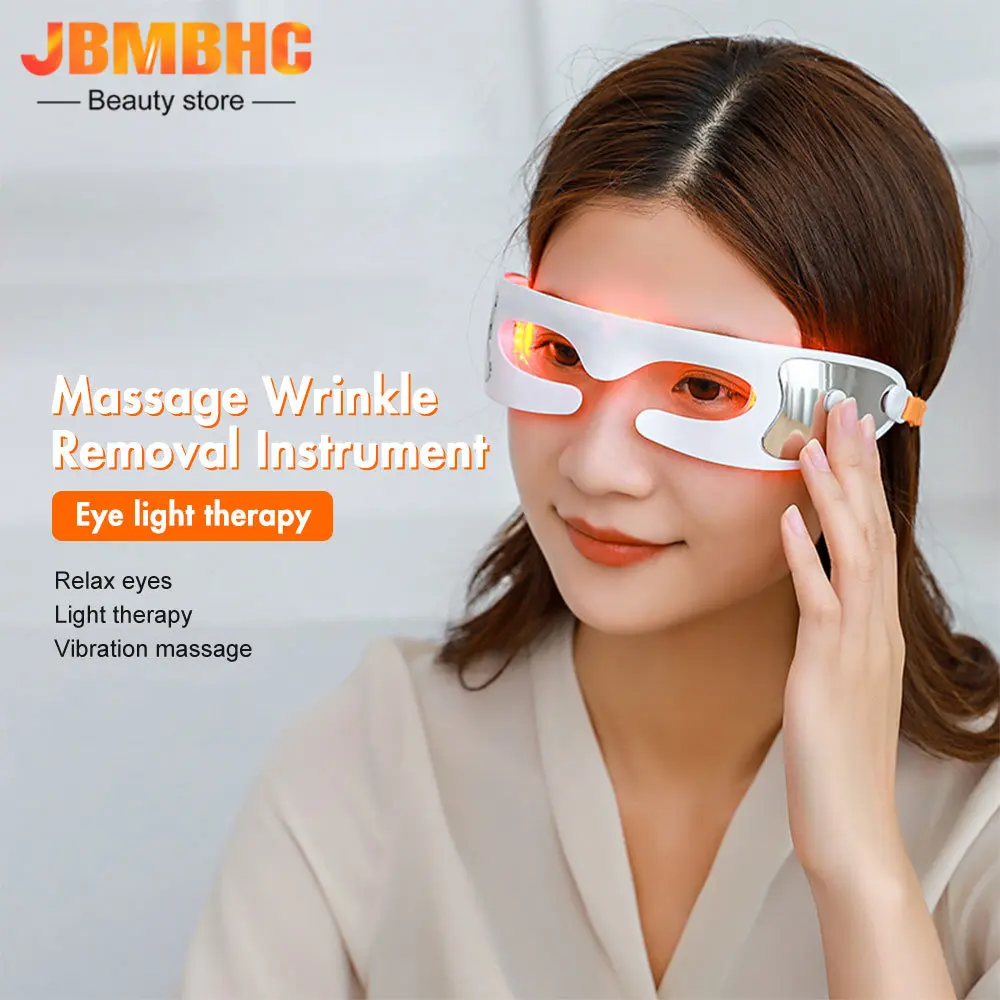 Electric Eye Massager Anti Wrinkle Eye Massage Anti Aging Eye Care LED Hot Massage Rechargeable Massage Device Eye Beauty Tools