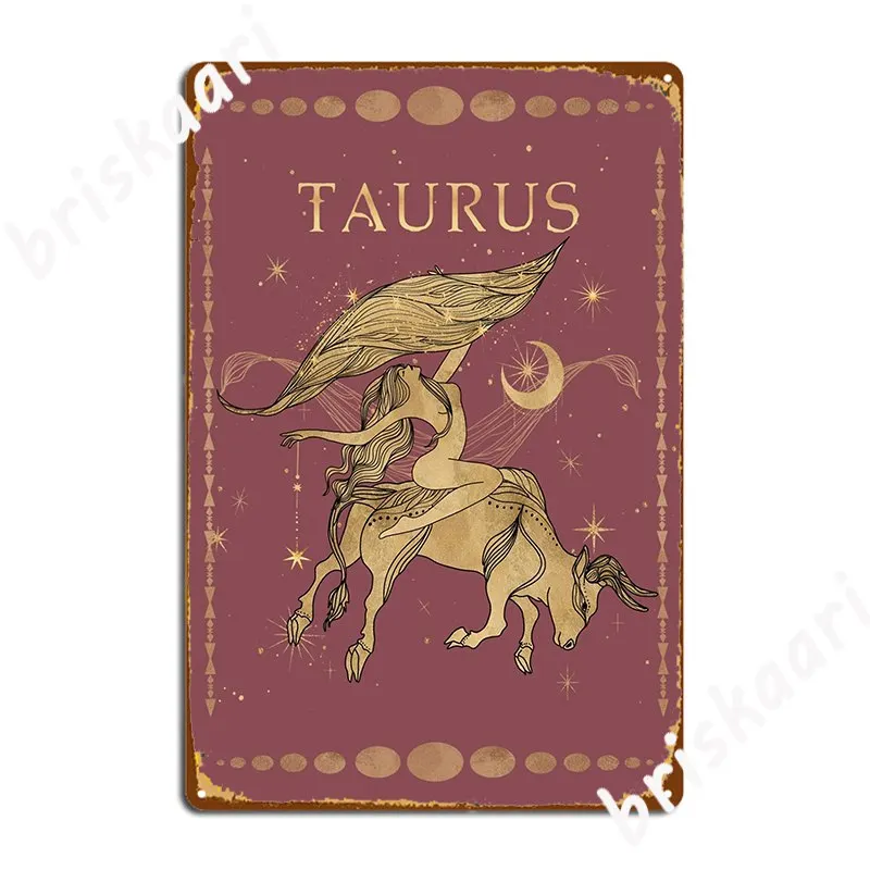 

Знаки Зодиака телец, женщина, металлический знак, персонализированные таблички, кинотеатр, клувечерние, оловянный плакат