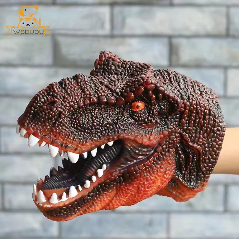 Игрушка-динозавр ручная марионетка слон голова фигурки тираннозавр T Rex