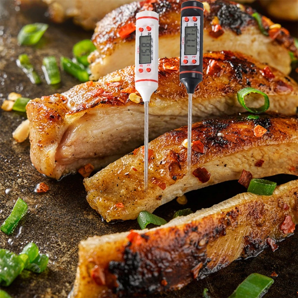 

Kitchen Oil Thermometer Barbecue Baking Temperature Measurement Electronic Food Thermometer Liquid Temperature Pen Tp101 White
