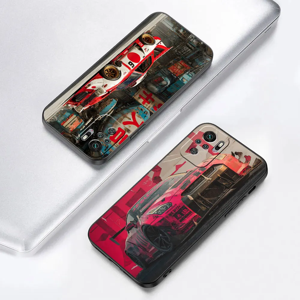 Фото Чехол для телефона Cyberpunk Tokyo JDM Art из ТПУ черного цвета для Xiaomi Redmi 15C 8 A5 12 6 7A 9C 12C 8A 6A 9 9A 9T 10 10A 13C A1 A2 Plus №4