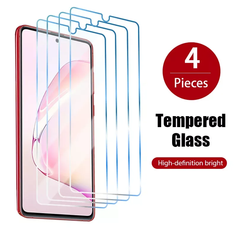 

HD 4pcs tempered glass for samsung a72 a52 a42 a32 5g screen protector glass for samsung m51 m31 m31s m21 m12 m11