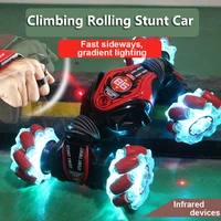 gesture induction deformation remote control car stunt twist hand controlled off road climbing four wheel drive toy car for kids