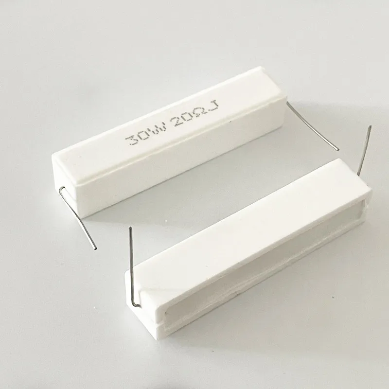 Цементный резистор 1 шт. 30 Вт 5% сопротивление мощности 1R 1.5R 2R 3R 3.3R 4R 4 7 5R 6R 8R 10R 12R 15R 20R