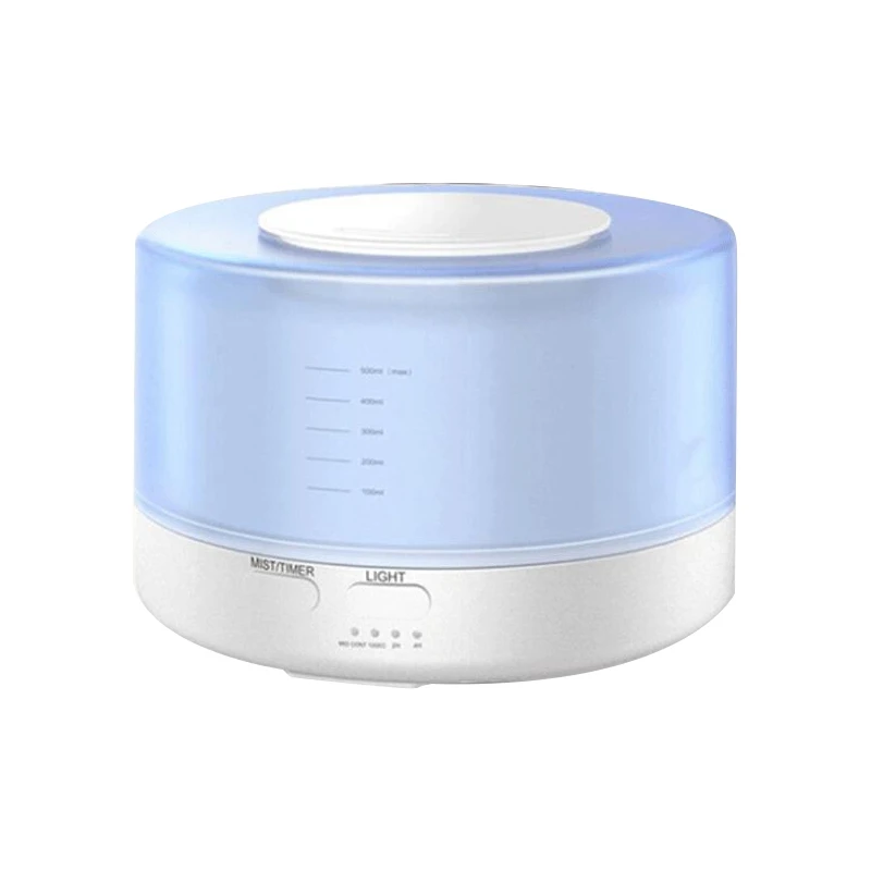 

500ML Air Humidifier Air Diffuser Aroma Humidifier Mist Wood Grain Oil USB Mist Maker LED Light for Car Home