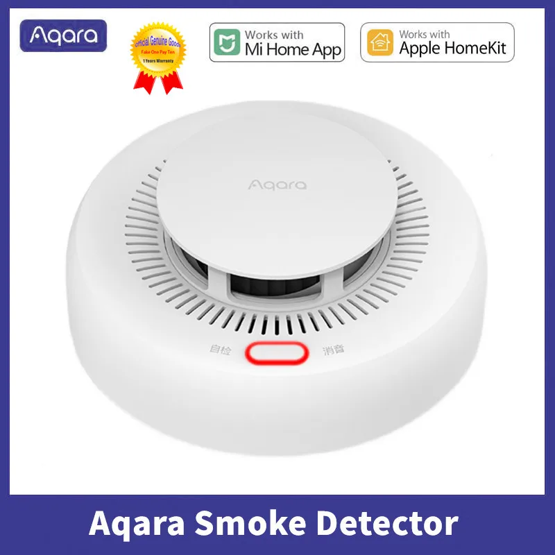 Aqara Smart Smoke Detector Sensor Zigbee 3.0 Fire Alarm Monitor Sound Alert Home Security APP Work With Xiaomi Mi home Homekit