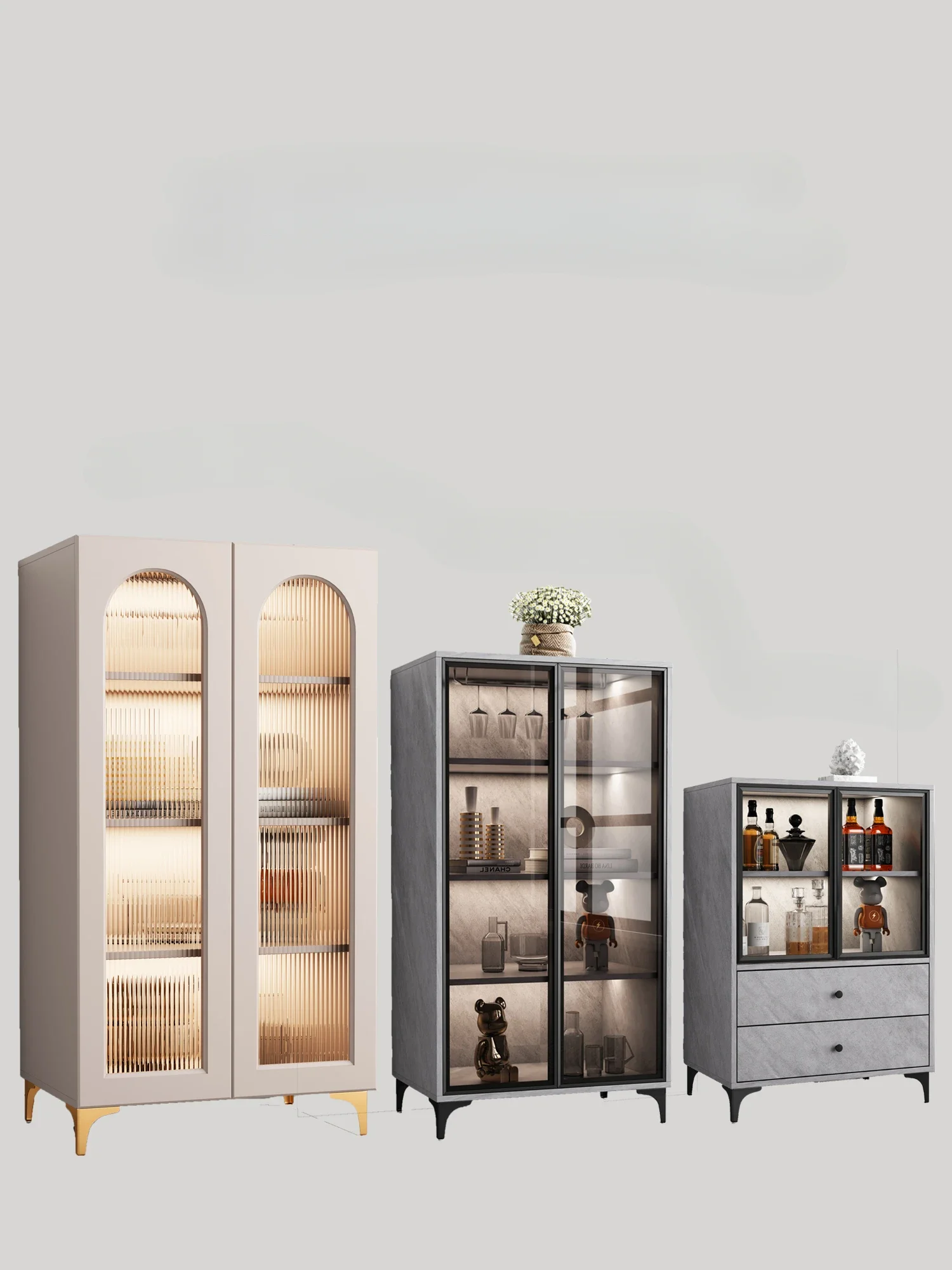 Усовершенствованный дизайн винный шкаф металлическая ножка барный Lemari Sudut