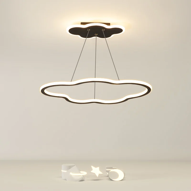 

Современный светодиодный подвесной светильник, Φ лампа для столовой, кухни, с дизайном в виде звезды, с черным золотым корпусом, для помещений, для мальчиков, девочек, для спальни