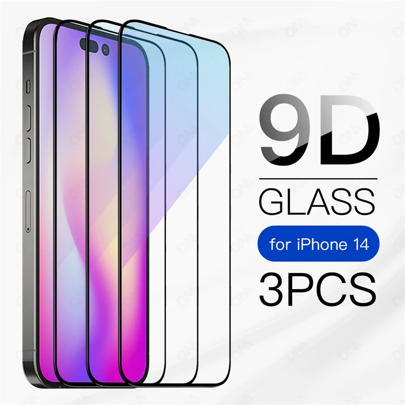 

Yoovos 9D Tempered Glass for IPhone 14 13 11 12 Pro Max Plus Mini Screen Protectors for IPhone14 13 Pro Max 7 8 6S X XS XR SE